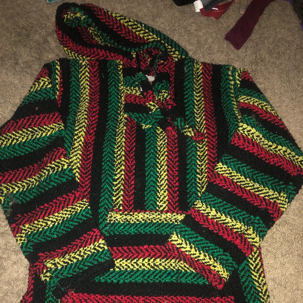 Earth ragz Rasta hoodie SMALL